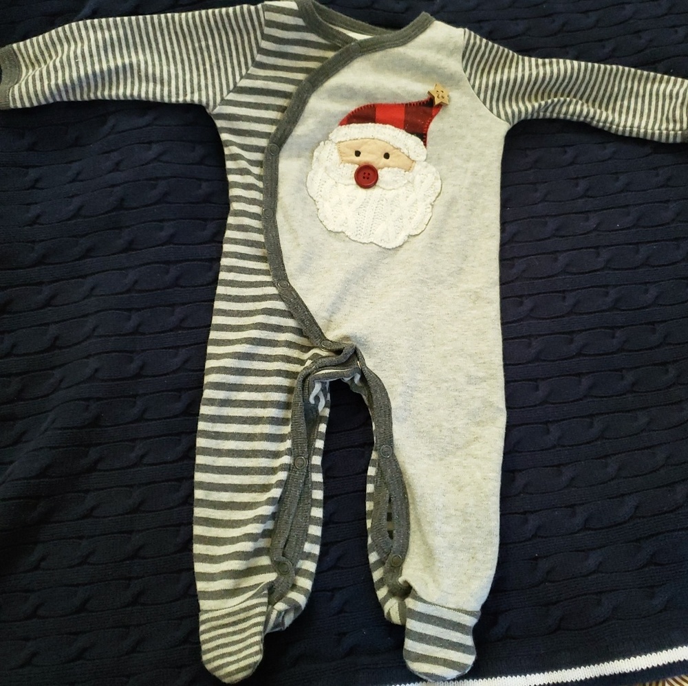 Boys Christmas one piece by Mud Pie